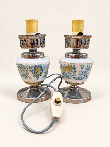 Coppia abat jour vintage