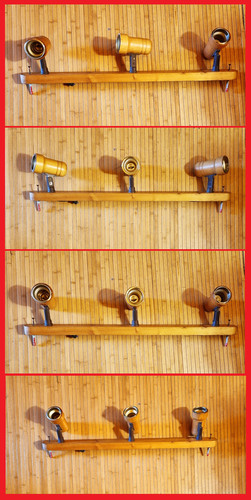 Applique legno 120w faretti - applique, 3