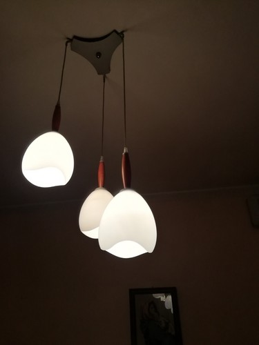 Lampadario coppia abat - di,